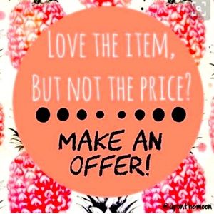 If you like what you see I’m happy to accept offers!